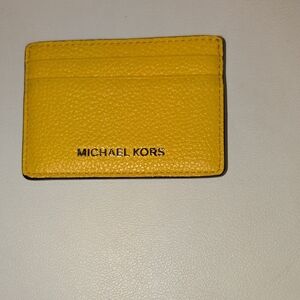 Michael Kors Vibrant Yellow Card Case